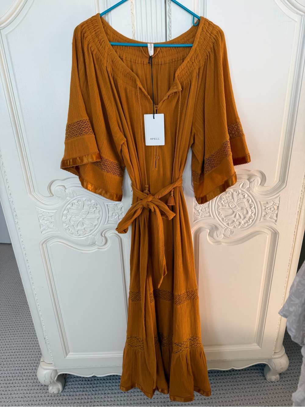 Spell serenade gown in marigold